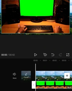 Add green screen video